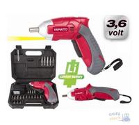 Visse-Visse Yamato Cs 36 Nk 3,6 Volt Avec Valise Et Kit 24 Accessoires Batterie