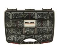 Vis auto-perceuse à tête cylindrique Torx acier zingué blanc coffret de 1770 - - COF153