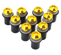 Visserie Carrosserie pour Yamaha FZR400 RR RRSP XJR 1300 Racer Kit De Vis Carrosserie Et Boulons Pare-Brise(Gold)