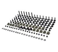 Visserie Carrosserie Pour YAMAHA PW80 R25 MT07 MT125 Pour Drag Pour Star 1100 Kit De Vis Et Écrous Carénage Moto(Black)