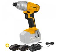 Visseuse 20V sans fil + 2 Batteries Lithium 2AH + Chargeur Rapide VITO 180Nm