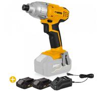 Visseuse 20V sans fil + 2 Batteries Lithium 2AH + Chargeur Rapide VITO 180Nm