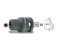 Douille à choc TORX® extérieur T 12 Longueur: 28 mm Hazet 880S-E12 Propulseur: 3/8\ (10 mm) 1 pc(s)