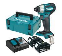 Visseuse à chocs 18 V Li-Ion 3 Ah 140 Nm MAKITA - 2 batteries, chargeur, coffret - DTD155RFJ