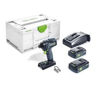 Visseuse à chocs 18 V TID 18 HPC 4,0 I-Plus + 2 batteries 4 Ah + chargeur rapide + coffret SYSTAINER FESTOOL 576482