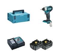 Visseuse à chocs 18V 140 Nm DTD155ZJ + 2 batteries 18V 5 Ah + 1 chargeur rapide DC18RC MAKITA