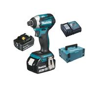 Visseuse à chocs 18V + 2 batteries 5Ah + chargeur + coffret MAKPAC - - DTD154RTJ
