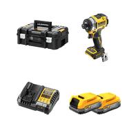 Visseuse à chocs 18V DCF860NT-XJ + 2 batteries 18V 1,7 Ah PowerStack + 1 Chargeur DCB1104-QW DEWALT
