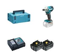 Visseuse à chocs 18V DTD156ZJ + 2 batteries 18V 5 Ah + 1 chargeur rapide DC18RC MAKITA