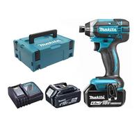 Visseuse à chocs 18V LXT 4.0 Ah 165 Nm - MAKITA - avec 2 batteries 4Ah , chargeur, MakPac - DTD152RMJ