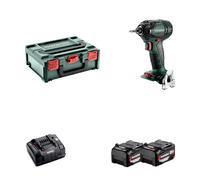 Visseuse à chocs 18V SSD 18 LTX 200 BL + 2 batteries 18V 5,2 Ah + 1 chargeur ASC 145 METABO