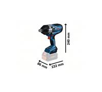 Visseuse à chocs sans fil 3/4 gds 18v-1050h 0ah 06019J8500
