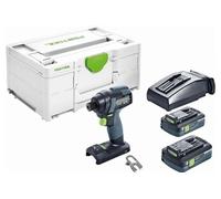Visseuse à chocs - FESTOOL - TID 18 HPC 4,0 I-Plus - 2 batteries 4Ah - Chargeur rapide - SYSTAINER
