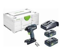 Visseuse à chocs sans fil TID 18-Basic FESTOOL - 2 batterie, chargeur - en Systainer3 - 576482 G