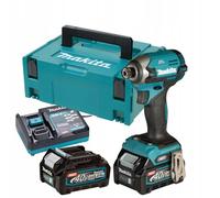 Makita Tournevis à percussion sans fil 1/4" Li-ion XGT 40V/2.0Ah, Makpac TD003GA201