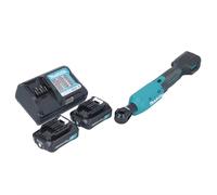 Visseuse à cliquet sans fil Makita WR 100 DWA 12 V 47,5 Nm 1/4" 3/8" + 2 batteries 2,0 Ah + chargeur