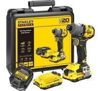 Visseuse a impact sans fil + 2 batteries 2Ah + chargeur - 18V - Stanley Fatmax - Brushless - SFMCF830D2K-QW