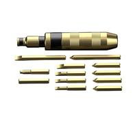 Visseuse à percussion multi-usages en acier avec 13 embouts solides pour l'entretien domestique et les projets d'artisanat. Kit de visseuse à percussion avec mallette de rangement