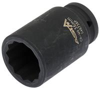 'Visseuse à percussion Noix Long 12 pans beaucoup à dents SW 36 mm 3/4 Visseuse à percussion à air comprimé Noix Jeu de douille douille longue Noix Clé de serrage douilles à chocs utilisation Clé à douille à billes