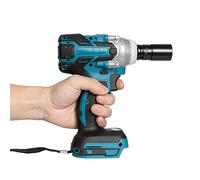 Visseuse à percussion sans fil 18 V, avec lumières LED pour châssis, pneus de voiture et montage de voiture, six manchons assortis, couple de traction env. 320 Nm, vitesse de rotation maximale : env