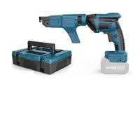 Visseuse à pour Plaques de Plâtre, 21V Pistolet Visseuse-Cloueur Brushless avec Réglage Profondeur - Outil Professionnel 2-en-1 pour Plâtriers et Charpentiers - Inclut Mallette de Transport (A)