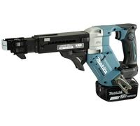 Makita DFR551RTJ Visseuse automatique sans fil 25-55mm Brushless 18V + 2x Batteries 5,0Ah + Chargeur + Coffret Makpac G