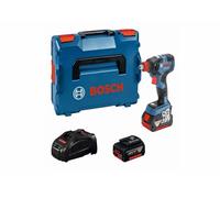 Bosch Professional 18V System boulonneuse sans-fil GDX 18V-200 C (couple maxi : 200 Nm, avec 2 batteries 5,0 Ah, dans une L-BOXX)