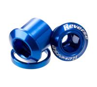 Visseuse de chaîne inversée Écrou en aluminium MTB 4 pièces 9 g., bleu foncé