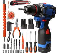 visseuse électrique 16,8V, moteur sans balais, 21 positions de couple, 2 batteries, EU