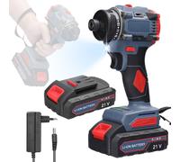 visseuse électrique multifonctions 21V, couple de serrage 55 Nm, moteur sans balais, tournevis pratique pour l'installation d'appareils ménagers, de meubles