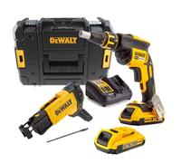 Visseuse plaques de plâtre 18V avec chargeur de vis en TSTAK - DEWALT - avec 2 batteries 18V 2.0Ah + Chargeur - coffret - DCF620D2K