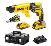Visseuse plaquiste 18 V + 2 batteries 2 Ah + chargeur + coffret TSTAK DEWALT DCF620D2K-QW