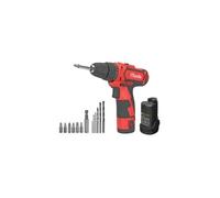 VITO - Perceuse Visseuse sans fil 12V Batterie Lithium 1.5Ah ITOOLS LED + Coffret 6 embouts de vissage + 6 forets + Adaptateur