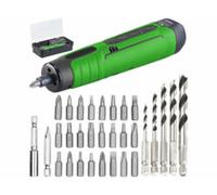 Visseuse sans fil, 25 embouts et jeu de forets à bois AGT Professional