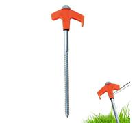 Vissez les piquets de tente, vissez les ancrages de terre - Piquets en métal pour sol qui brillent dans l'obscurité, 20 cm, chevilles à vis pour camping coupe-vent, accessoires P