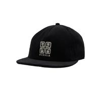 Vissla - Casquette à visière plate en velours côtelé - Shread Heads Hat Phantom pour Homme en Coton - Noir Noir