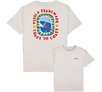 Vissla - T-shirt en coton biologique - Coast to Coast Eco SS Tee Bone pour Homme en Coton - Taille S - Blanc Blanc S