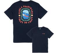 Vissla - T-shirt en coton biologique - Coast to Coast Eco SS Tee Phantom pour Homme en Coton - Taille L - Noir Noir L