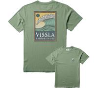 Vissla - T-shirt en coton - Peaky SS Tee Sage pour Homme en Coton - Taille M - Vert Vert M