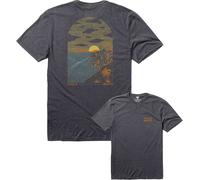 Vissla - T-shirt en polycoton - Cliffside Comp Lite Eco Drirelease SS Tee Black Heather pour Homme en Coton - Taille L - Noir Noir L