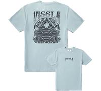 Vissla - T-shirt urbain en polycoton - Paddle Out Cosmic Wash SS Tee Coastal Blue pour Homme en Coton - Taille M - Bleu Bleu M