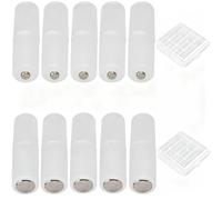 VISSQH 10 Pcs Convertisseur AAA vers AA adaptateurs de Piles AAA vers AA Adaptateur AAA vers AA cylindrique Convertisseur de Batterie AAA vers AA pour Support Adaptateur convertisseur AAA vers AA
