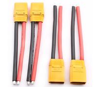 VISSQH 2 Pairs(4 Pcs) XT90H XT-90 câble mâle Femelle,Connecteur XT-90 avec100 mm 10 AWG Fil de Silicium pour RC Lipo Batterie Accessoire