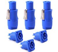 VISSQH 250 V 20A AC Connecteur Haut Parleur prise d'alimentation audio 3 broches Adaptateur de Connecteur câbles de haut-parleur mâle et femelle pour Neutrik NAC3FCA, haut-parleur