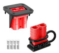 VISSQH 50A connecteurs de batterie,600V Batterie Connexion Rapide Prise de Connecteur câble Bornes Connecteur d'alimentation batterie pour Voiture Camping-Car Bateau Systèmes Solaires (2xRouge)