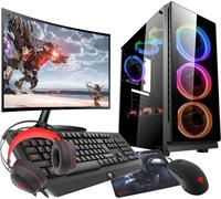 VIST Kit Gaming Ryzen 5 - RAM 64Go - RX 6600 - SSD 1To M.2 - WIFI - LCD 24 - Windows 11 Pro Black G