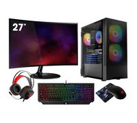 VIST PC Gaming Ryzen 7 5700G - RAM 16Go - RX VEGA8 - SSD 500Go M.2 - WIFI - LCD 27 - Windows 11 Pro
