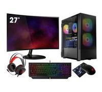 VIST PC Gaming Ryzen 7 5700G - RAM 16Go - RX VEGA8 - SSD 500Go M.2 - WIFI - LCD 27 - Windows 11 Pro Noir