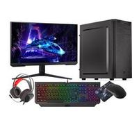 VIST SOLID PC Gaming Ryzen 5 8600G AI - RAM 16Go - AMD Radeon 760M - SSD 1 To - WIFI - LCD 24 180Hz - Windows 10 Pro Noir