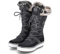 Vista bottines/bottes de neige/boot d'hiver femme noir mélange cuir-textile taille : 41